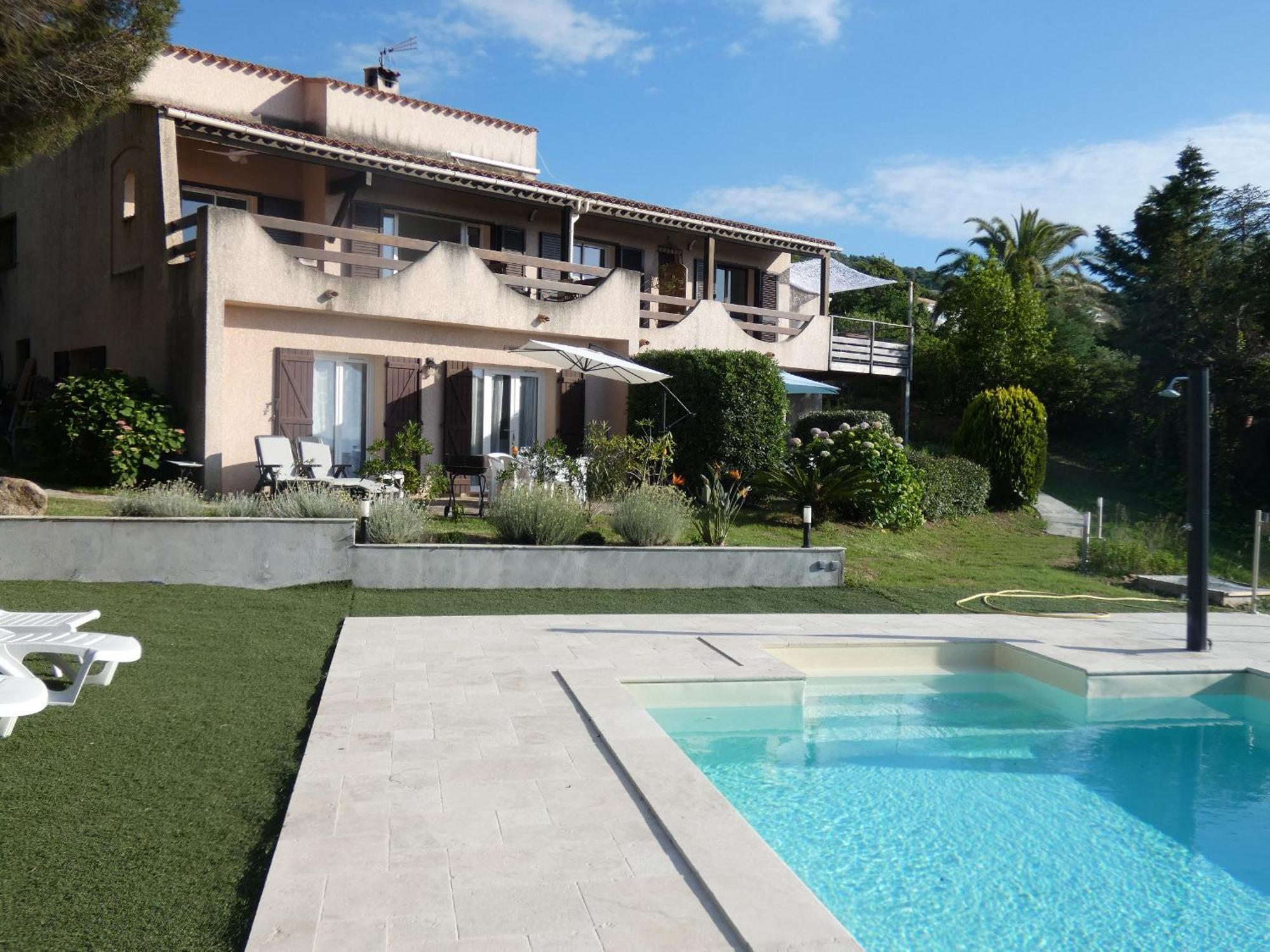 Corsicadream Arone Superbe Appartement Dans Villa, Vue Panoramique Mer, Piscine, Proche Porticcio Pietrosella Eksteriør bilde