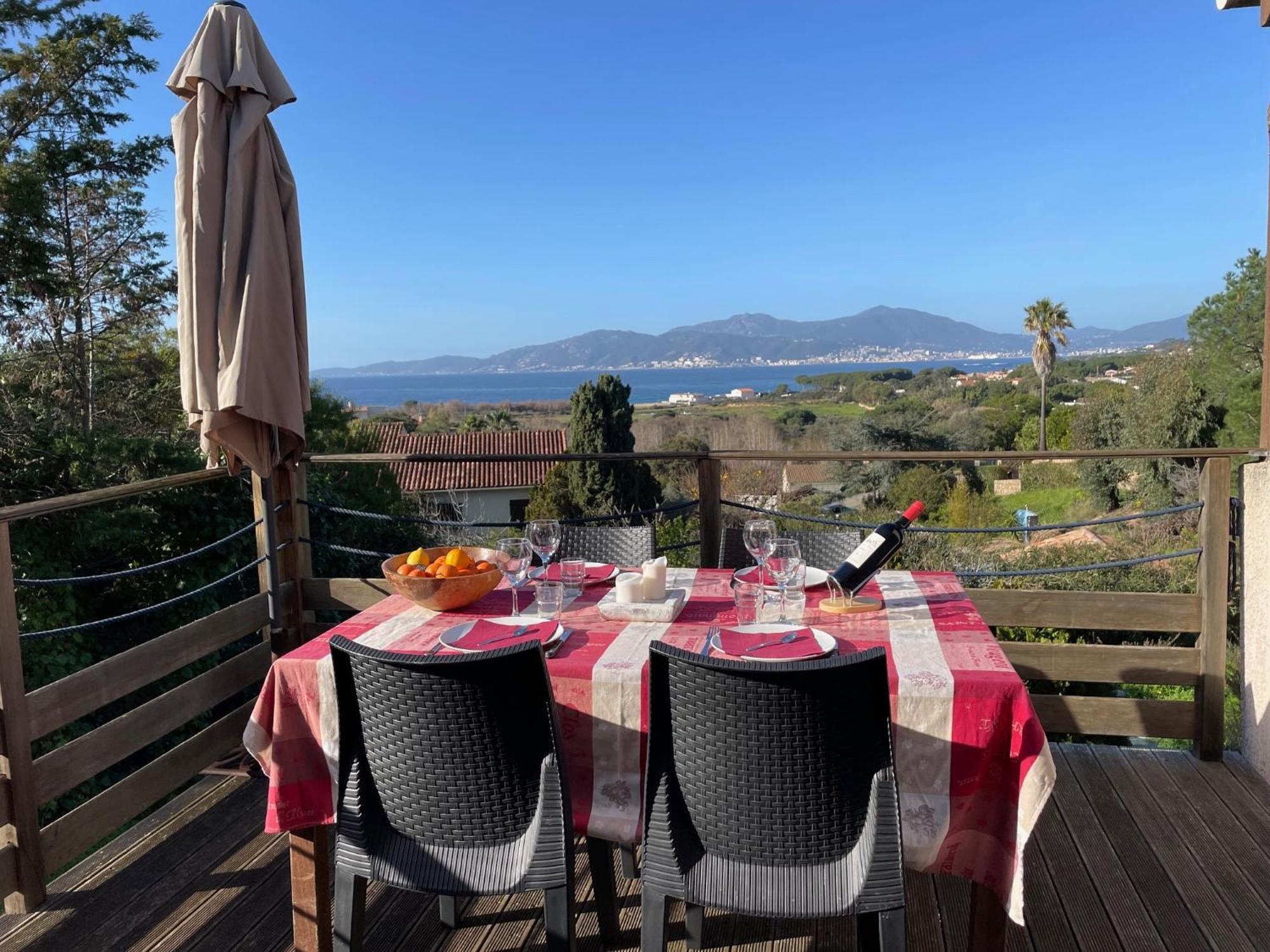 Corsicadream Arone Superbe Appartement Dans Villa, Vue Panoramique Mer, Piscine, Proche Porticcio Pietrosella Eksteriør bilde